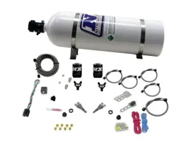 Nitrous Express 50-125HP TBI Dual Nozzle Nitrous Kit with 15lbs Bottle Dodge V8 1992-1995