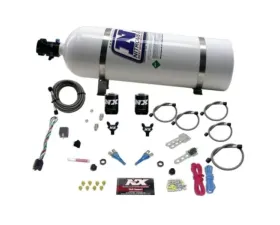 Nitrous Express 100-300HP Universal GM EFI Dual Nozzle Nitrous Kit with 15lbs Bottle