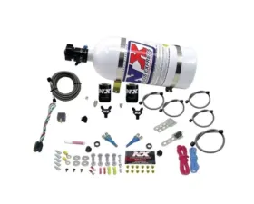 Nitrous Express 35-50-75HP Dual Nozzle Sport Compact Nitrous Kit with 10lbs Bottle