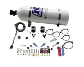Nitrous Express 35-50-75HP Dual Nozzle Sport Compact Nitrous Kit with 15lbs Bottle