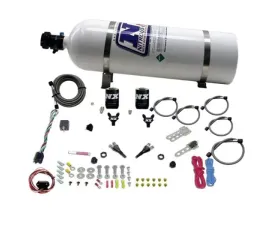 Nitrous Express 35-150HP Dual Nozzle with 15lbs Bottle Nissan 350Z | 370Z | Infiniti G35 2003-2018