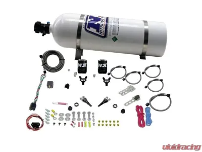 Nitrous Express 35-150HP Dual Nozzle with 15lbs Bottle Nissan 350Z | 370Z | Infiniti G35 2003-2018 - 20716-15