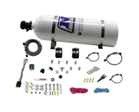 Nitrous Express 35-50-75HP All Sport Compact EFI Single Nozzle Nitrous Kit with 15lb Bottle