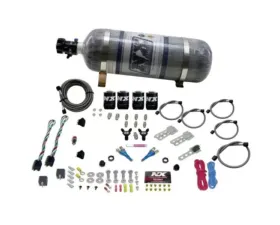 Nitrous Express 35-75HP x 2 Sport Compact EFI Dual Stage Nitrous Kit with 12lbs Bottle