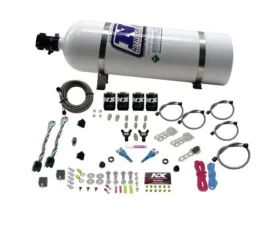 Nitrous Express 35-75HP x 2 Sport Compact EFI Dual Stage Nitrous Kit with 15lbs Bottle