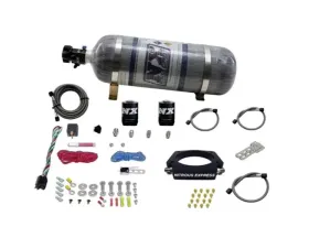 Nitrous Express 102mm 50-400HP GM LS Nitrous Plate Kit with 12lbs Bottle