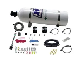Nitrous Express 102mm 50-400HP GM LS Nitrous Plate Kit with 15lbs Bottle