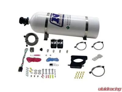 Nitrous Express 50-350HP GM LS 78mm 3-Bolt Nitrous Plate Kit with 15lbs Bottle Chevrolet| GMC 1997-2006 - 20935-15