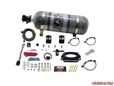 Nitrous Express 50-300HP Nitrous Plate Kit with 12lbs Bottle Chevrolet Corvette C7 | Camaro 6.2L 2014+ - 20938-12