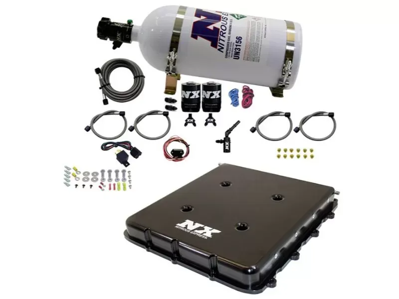 Nitrous Express Nitrous Kit with Billet LT4 Supercharger Lid with 10lbs Bottle - 20939-10