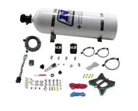 Nitrous Express 50-150HP 2 Valve Nitrous Plate Kit with 15lbs Bottle Ford 4.6L 1996-2004