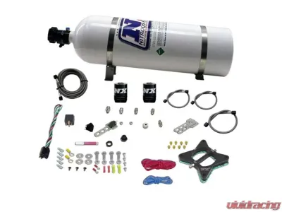 Nitrous Express 50-150HP 2 Valve Nitrous Plate Kit with 15lbs Bottle Ford 4.6L 1996-2004 - 20946-15