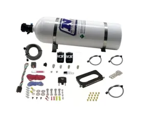 Nitrous Express 4 Valve 50-300HP Nitrous Kit with 15lbs Bottle Ford Mustang Cobra | Mach 1 1996-2004