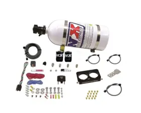 Nitrous Express 4 Valve 50-300HP Stock TB Nitrous Kit with 10lbs Bottle Ford Mustang Cobra | Mach 1 1996-2004