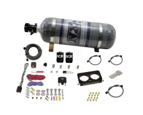Nitrous Express 4 Valve 50-300HP Stock TB Nitrous Kit with 12lbs Bottle Ford Mustang Cobra | Mach 1 1996-2004