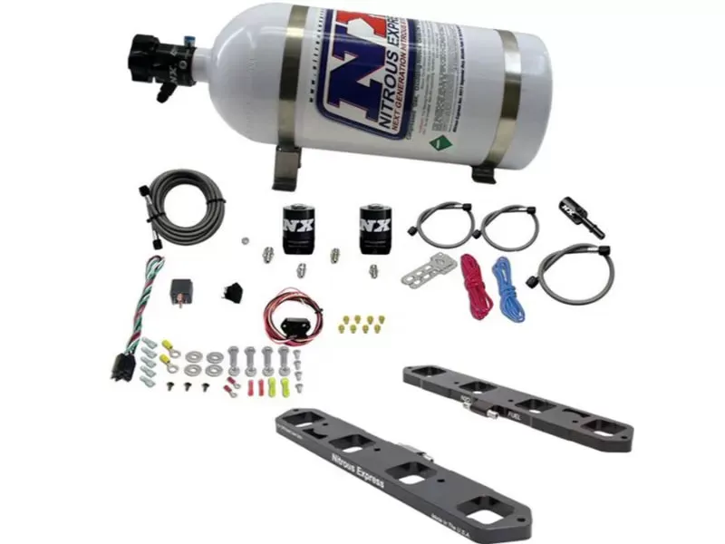 Nitrous Express Direct Port Plate System with 10lb Bottle Dodge | Jeep 5.7 | 6.1 | 6.4 Hemi 2005-2022 - 20958-10
