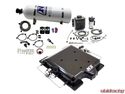 Nitrous Express Supercharger Lid Nitrous | Water Injection Kit 100-400HP with 15lbs Bottle Dodge Hellcat 2015-2020 - 20972BMF-15