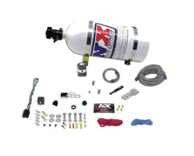 Nitrous Express 35-150HP Universal Dry EFI Single Nozzle Nitrous Kit with 15lb Bottle