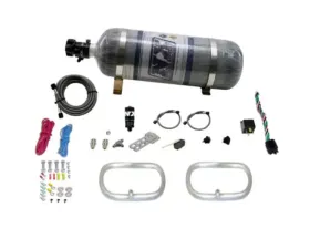 Nitrous Express 2 - 6 x 6 Rings Dual Ntercooler Ring System with Composite Bottle