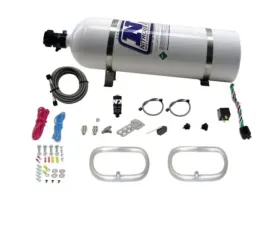 Nitrous Express 2 - 6 x 6 Rings Dual Ntercooler Ring System with 15Bottle
