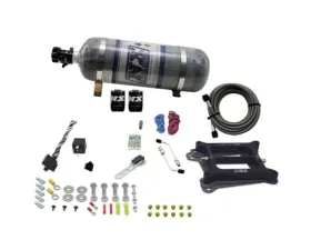 Nitrous Express 4150 4-BBL 50-300HP Alcohol Nitrous Kit with 12lbs Bottle