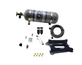Nitrous Express 100-200HP 4150 Hitman 4-BBL Nitrous Kit with 12lbs Bottle