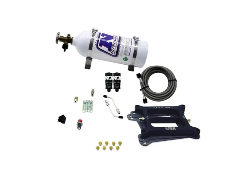 Nitrous Express 50-200HP 4150 Hitman 4-BBL Nitrous Kit with 5lbs Bottle - 40041-05