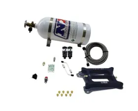 Nitrous Express 50-200HP 4150 Hitman 4-BBL Nitrous Kit with 10lbs Bottle