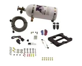 Nitrous Express 100-200HP Q-Jet | Holley Spread Bore Hitman Nitrous Kit with 10lbs Bottle