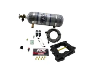 Nitrous Express 100-200HP Q-Jet | Holley Spread Bore Hitman Nitrous Kit with 12lbs Bottle