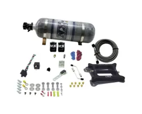 Nitrous Express 100-500HP 4150 4-BBL Gasoline Nitrous Kit with 12lbs Bottle