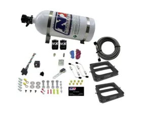 Nitrous Express 100-500HP Dual Dominator Gas Nitrous Kit with 10lbs Bottle