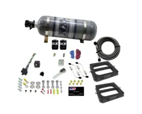 Nitrous Express 100-500HP Dual Dominator Gas Nitrous Kit with 12lbs Bottle