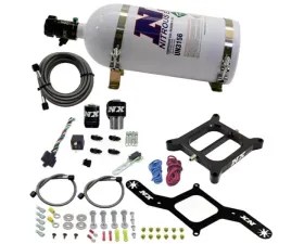 Nitrous Express 4500 RNC Conventional Nitrous Plate Kit with .375in Solenoid with 10lbs Bottle