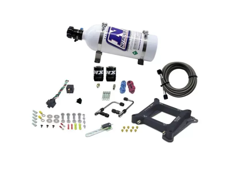 Nitrous Express 50-300HP 4150 Gemini Stage 6 Nitrous Kit with 5lbs Bottle - 60040-05