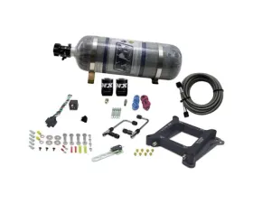 Nitrous Express 100-500HP 4150 Gemini Pro-Power Nitrous Kit with 12lbs Bottle