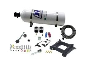 Nitrous Express 100-500HP 4150 Gemini Pro-Power Nitrous Kit with 15lbs Bottle