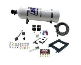 Nitrous Express 100-500HP 4500 Gemini Pro-Power Alcohol Nitrous Kit with 15lbs Bottle