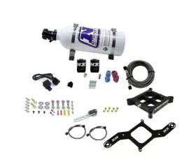 Nitrous Express 100-500HP 4150 Single Entry Crossbar Nitrous Plate Kit Pro-Power with 5lb Bottle