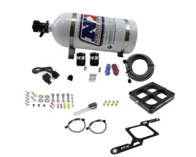 Nitrous Express 100-500HP 4500 Single Entry Billet Crossbar Pro-Power Nitrous Kit with 10lbs Bottle
