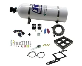Nitrous Express 250-750HP 4500 Single Entry Billet Crossbar RNC Nitrous Kit with 15lbs Bottle