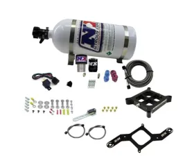 Nitrous Express 250-650HP Single Entry Crossbar RNC .178 4150 Flange Nitrous Kit with 10lbs Bottle