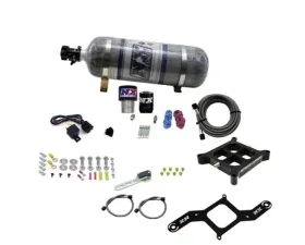 Nitrous Express 250-650HP Single Entry Crossbar RNC .178 4150 Flange Nitrous Kit with 12lbs Bottle
