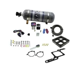 Nitrous Express 250-650HP Single Entry Crossbar RNC .178 4500 Flange Nitrous Kit with 12lbs Bottle