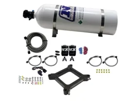 Nitrous Express 100-500HP 4150 Assassin Plate Pro Power Nitrous Kit with 15lbs Bottle