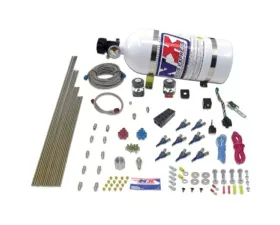 Nitrous Express 100-500HP V8AN Gasoline EFI Nitrous Kit with 12lbs Bottle