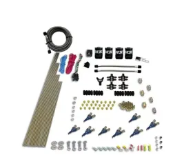 Nitrous Express 200-500HP EFI Jets 8 Cylinder Piranha Direct Port 4 Solenoids Nitrous Kit without Bottle