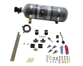 Nitrous Express 100-250HP 4 Cylinder Gas Nitrous Kit with 12lbs Bottle