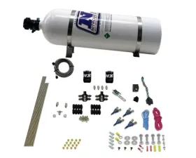 Nitrous Express 100-250HP 4 Cylinder Gasoline EFI Nitrous Kit with 15lbs Bottle