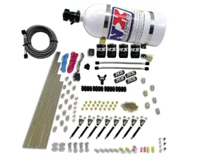 Nitrous Express 200-500HP 8 Cylinder VXL Direct Port 4 Solenoids Nitrous Kit with 10lbs Bottle